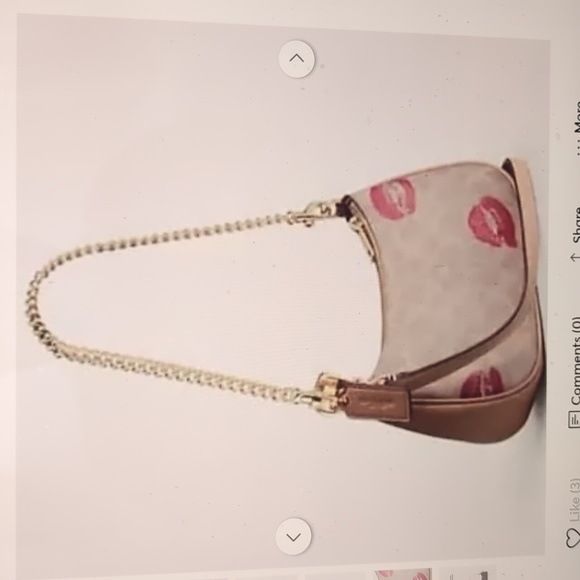 Coach CZ943 Teri Mini Crossbody Bag In Signature Canvas W/Lips Print - Last One - Picture 14 of 14